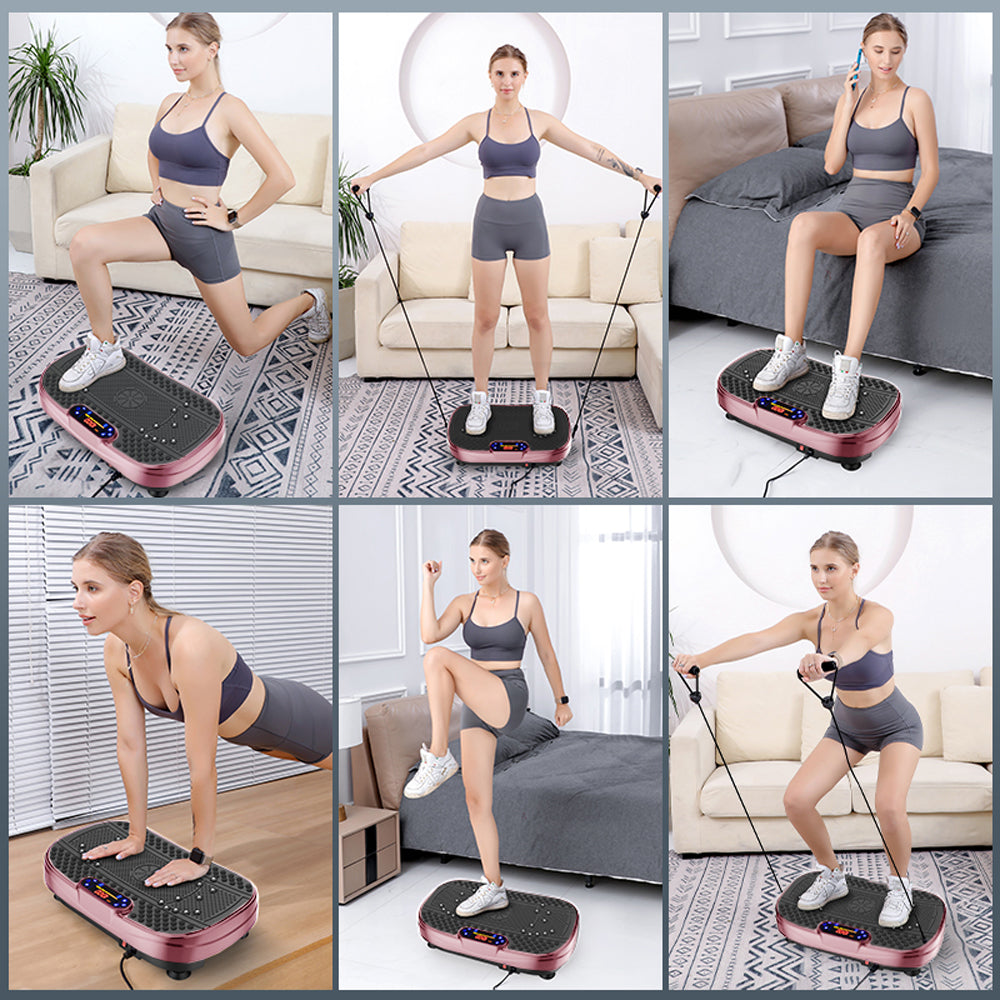 Vibration Plate Fitness Platform - Sturdy Construction - Back View