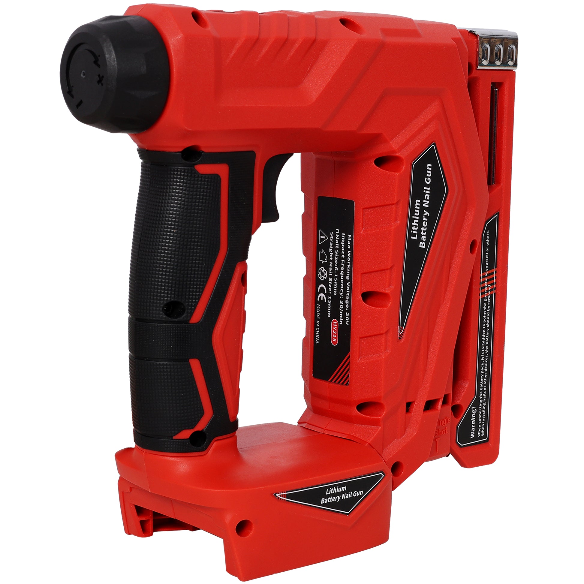 2-in-1 Cordless Brad Nailer & Narrow Crown Stapler, Compatible with Milwaukee 20V MAX Battery, Battery Powered Nail Gun with Safety Lock, Professional Woodworking DIY Fastening Tool, Tool Only image 3
