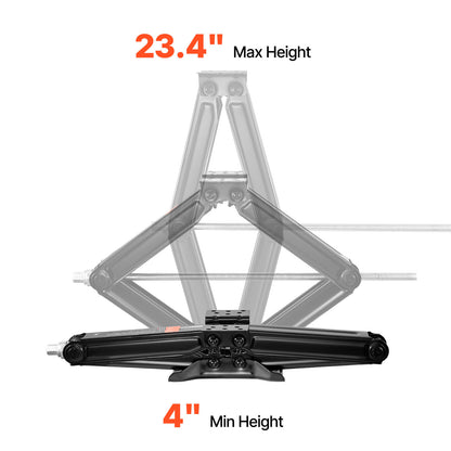 RV Scissor Jacks 6500 lbs 23.4 in RV Stabilizer Leveling Scissor Jacks Set of 2 image 10