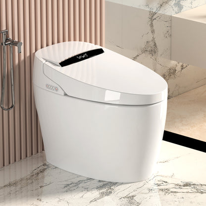 Smart Toilets with Heated Bidet Seat.Portable toilet with bidet built.Intelligent Toilet Auto Open/Close Seat. Bidet toilet with Dryer and Warm Water image 1