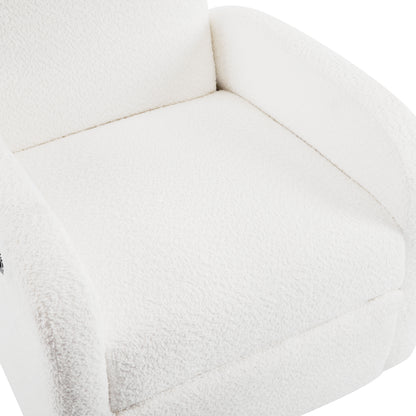 360 Swivel and Glider Recliner Chair-Beige image 11