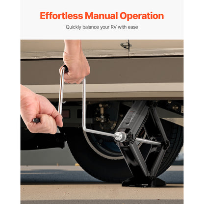 RV Scissor Jacks 5000 lbs 23.4 in RV Stabilizer Leveling Scissor Jacks Set of 2 image 10