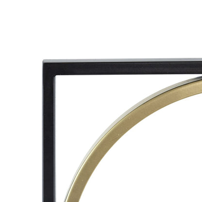 47.2" Eclectic Styling Metal Beaded Black Wall Mirror with Contemporary Design for Bedroom,Liveroom & Entryway image 2