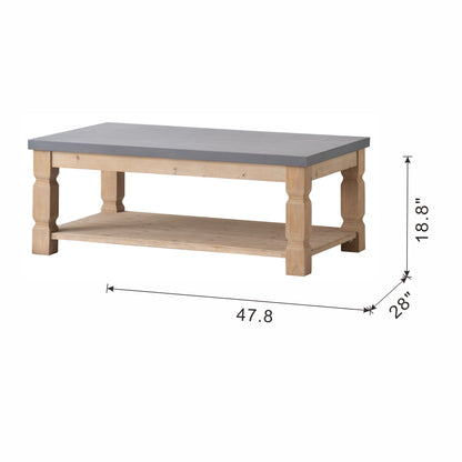 47.8x28x18.8" Coffee Table image 9