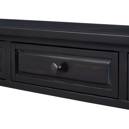 TREXM Console Table 63" Long Console Table with Drawers and Shelf for Entryway, Hallway, Living Room (Espresso, OLD SKU: WF314993AAB) image 7