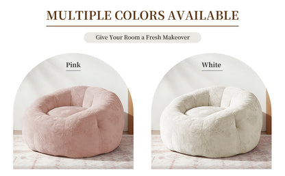 Round Floral Bean Bag Chair,Comfort and Body-Contouring Support for Versatile Home Relaxation and Decor Integration image 9