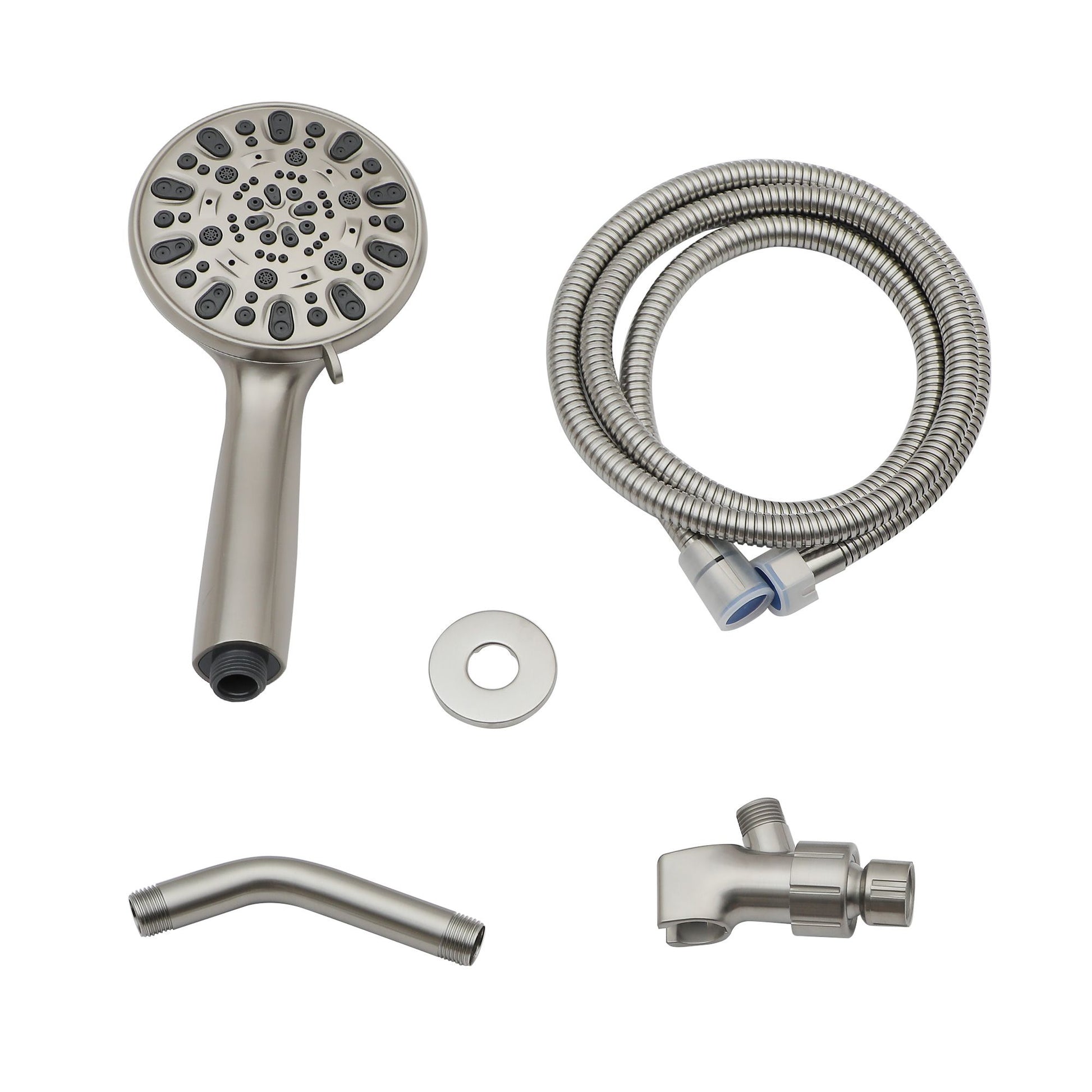 4.7in. 7 Modes Spray ABS High Pressure Handheld Shower Head with Stainless Steel Shower Hose image 6