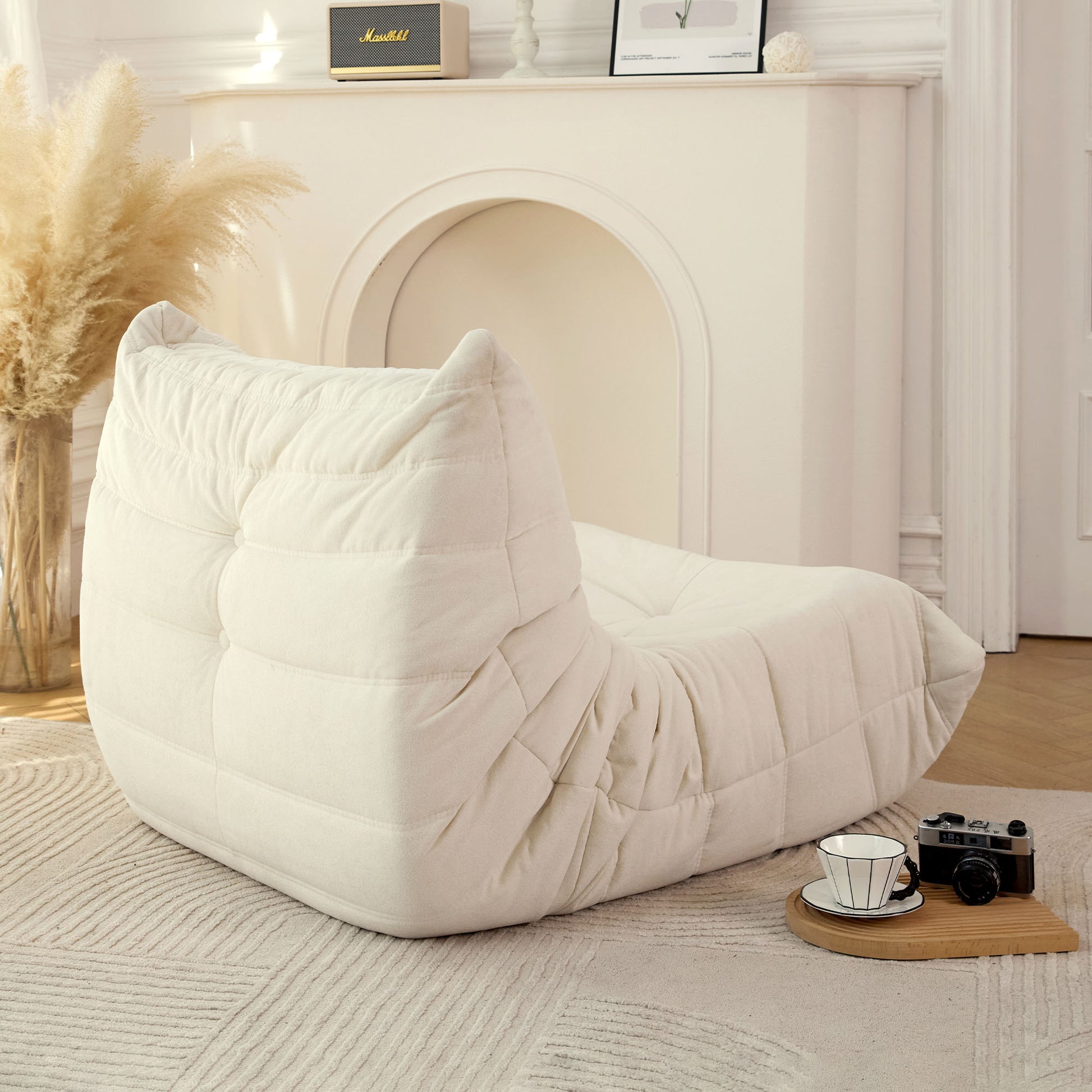 No Installation Bean Bag Chair Big Beanbag Chair for Adults Bean Bag Lounger Foam Chair for Home, Apartment, Living room or Gaming Venue Sofa in a box image 5