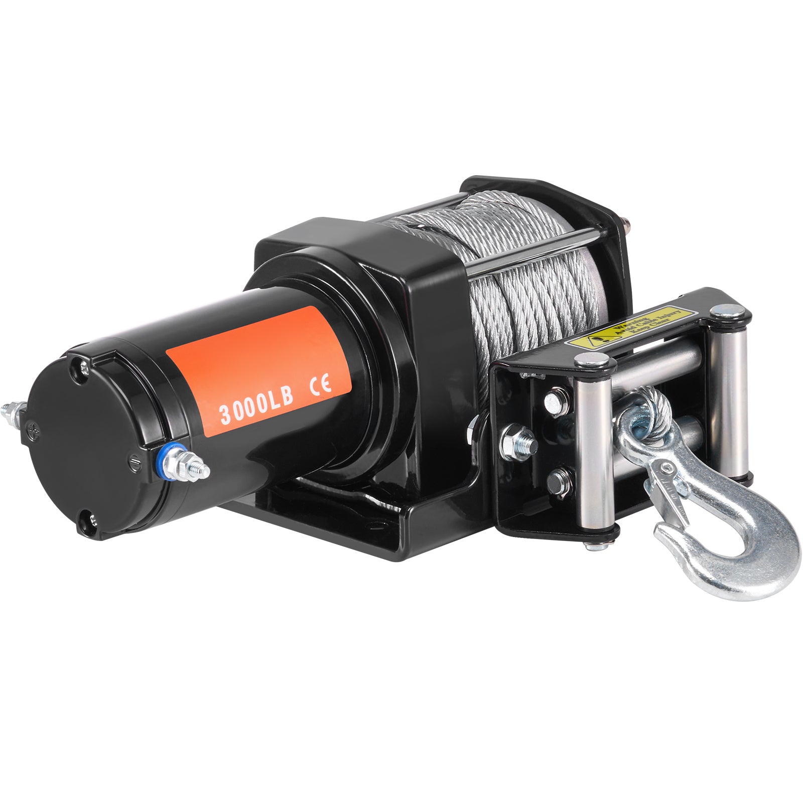 Electric Winch ATV UTV 3000 lb Steel Cable IP55 Waterproof Wired Control image 9