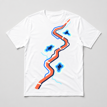 Shared Route Memory Running Graphic T-Shirt - POD-20260809-134_white_front_mockup