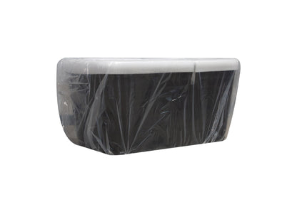 49'' x 28'' Acrylic Freestanding Soaking Bathtub, Square-shape Japanese Soaking Hot Tub, Sit-In Design with Chrome Overf image 17