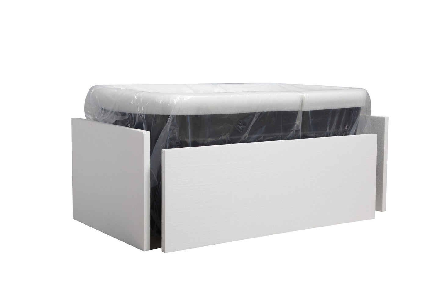 49'' x 28'' Acrylic Freestanding Soaking Bathtub, Square-shape Japanese Soaking Hot Tub, Sit-In Design with Chrome Overf image 16