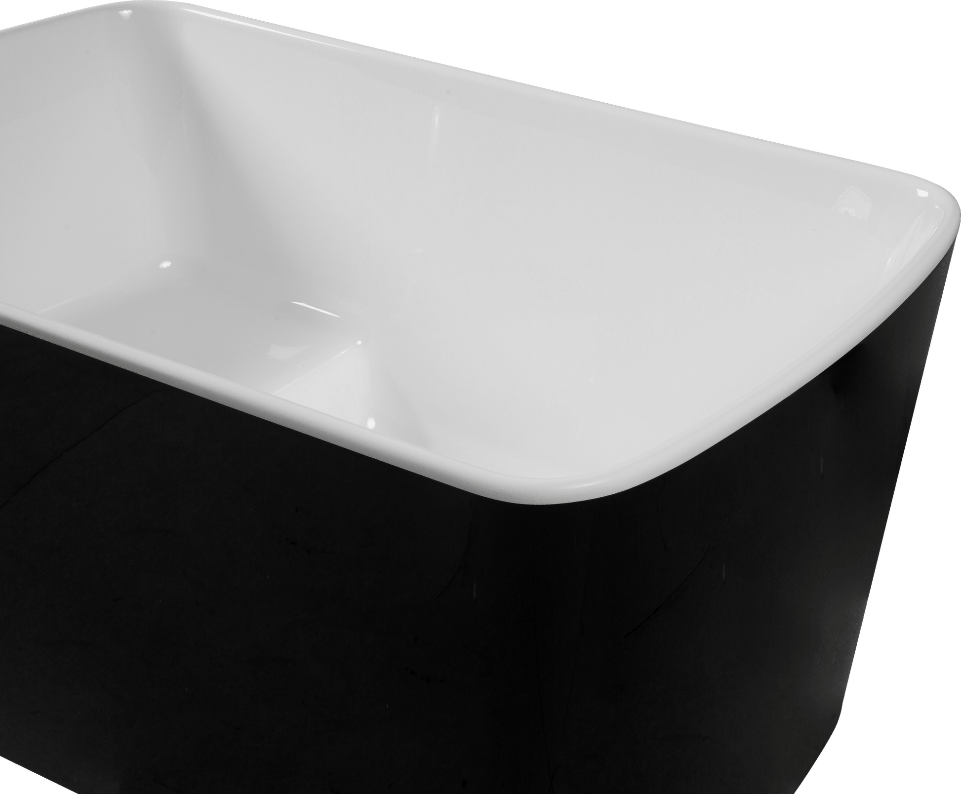 49'' x 28'' Acrylic Freestanding Soaking Bathtub, Square-shape Japanese Soaking Hot Tub, Sit-In Design with Chrome Overf image 11