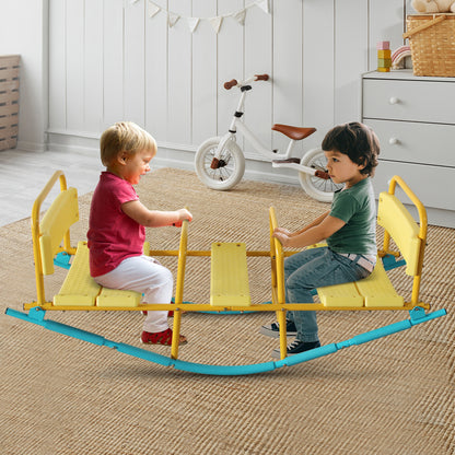 Kindergarten Children Outdoor Rocking Horse Outdoor Park Playground Equipment Double Or Triple Seesaw Swinging Fun image 2