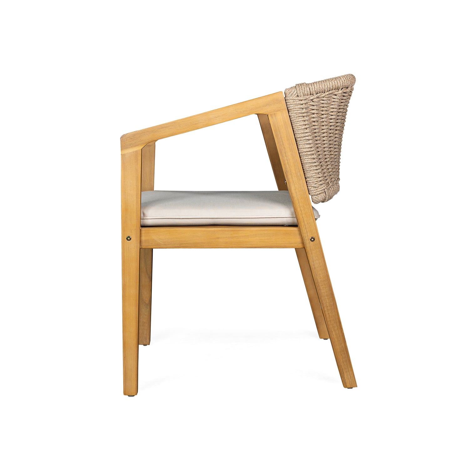 Dining Chair set of 2 - cushion attachment mechanism
