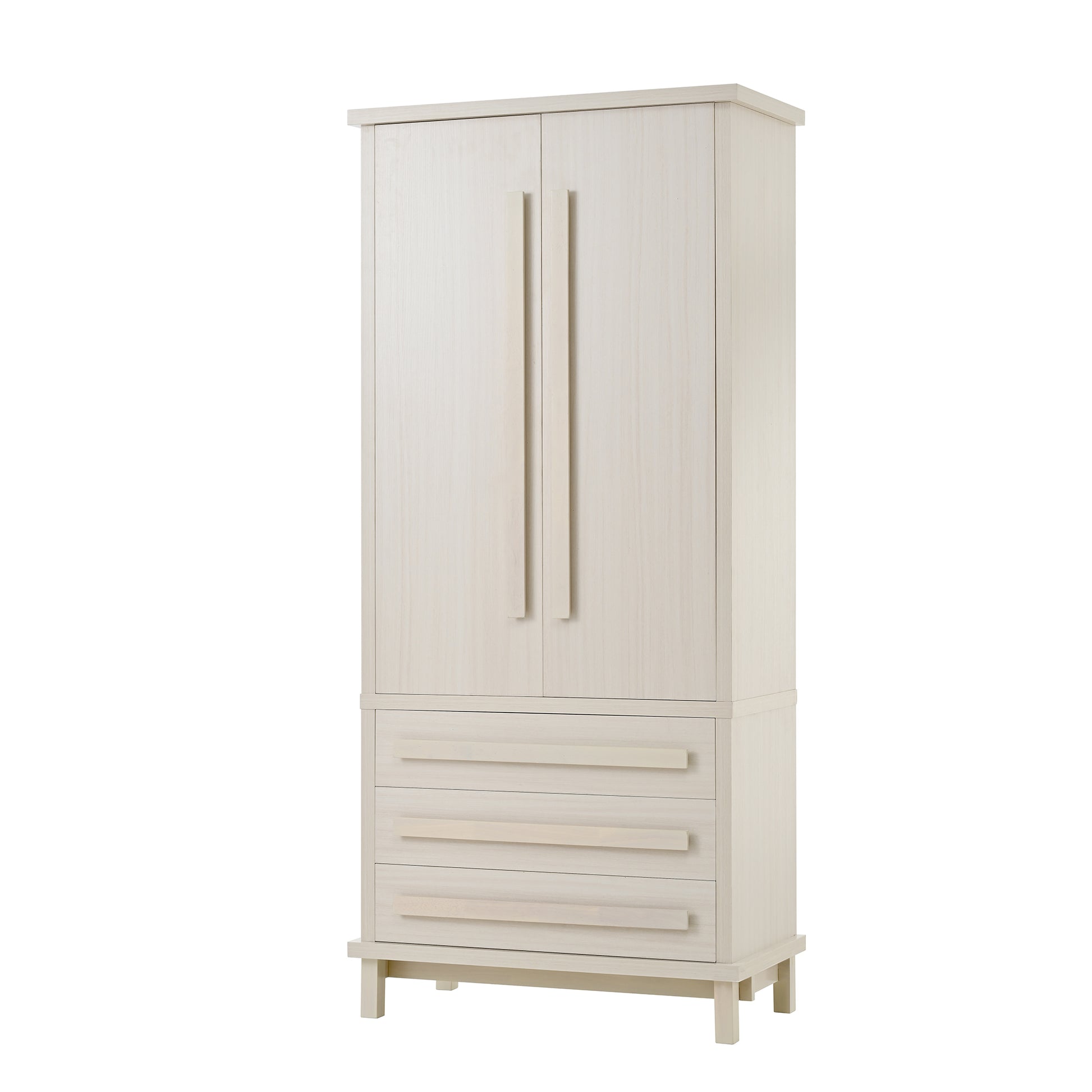 70" Kitchen Pantry Cabinet with 2 Cabinet Shelves,Luxurious Wooden Cupboard with 6 Door Shelves and 3 Drawers for Kitchen, Dining Room,White image 11