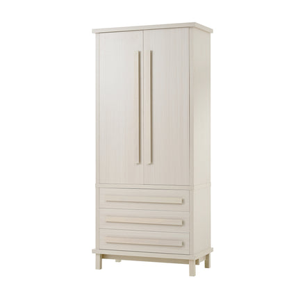 70" Kitchen Pantry Cabinet with 2 Cabinet Shelves,Luxurious Wooden Cupboard with 6 Door Shelves and 3 Drawers for Kitchen, Dining Room,White image 11