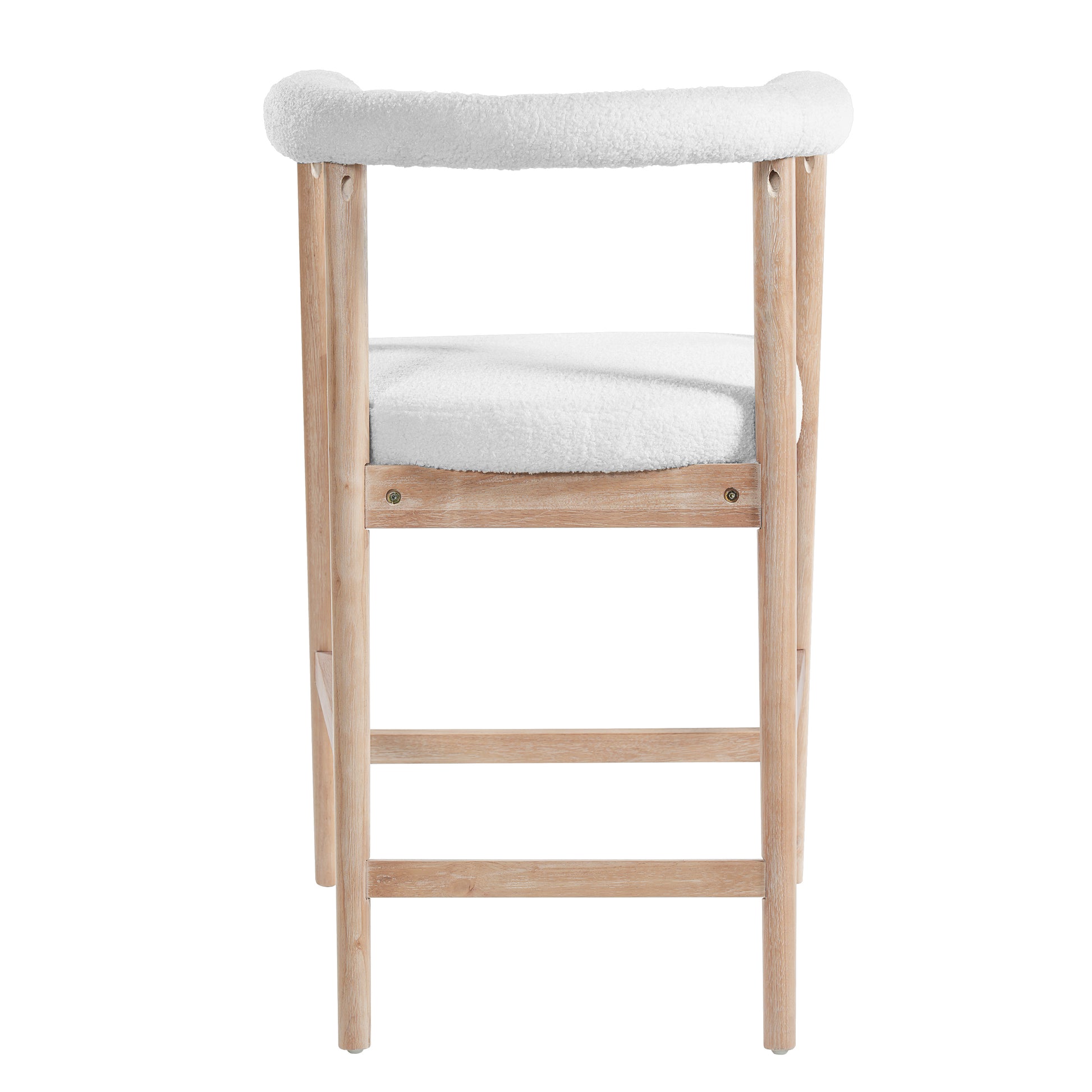 25'' Seat Height Bar Stools with Back, Comfortable Counter Stools for Kitchen Island/Dining Room, Set of 2 image 9