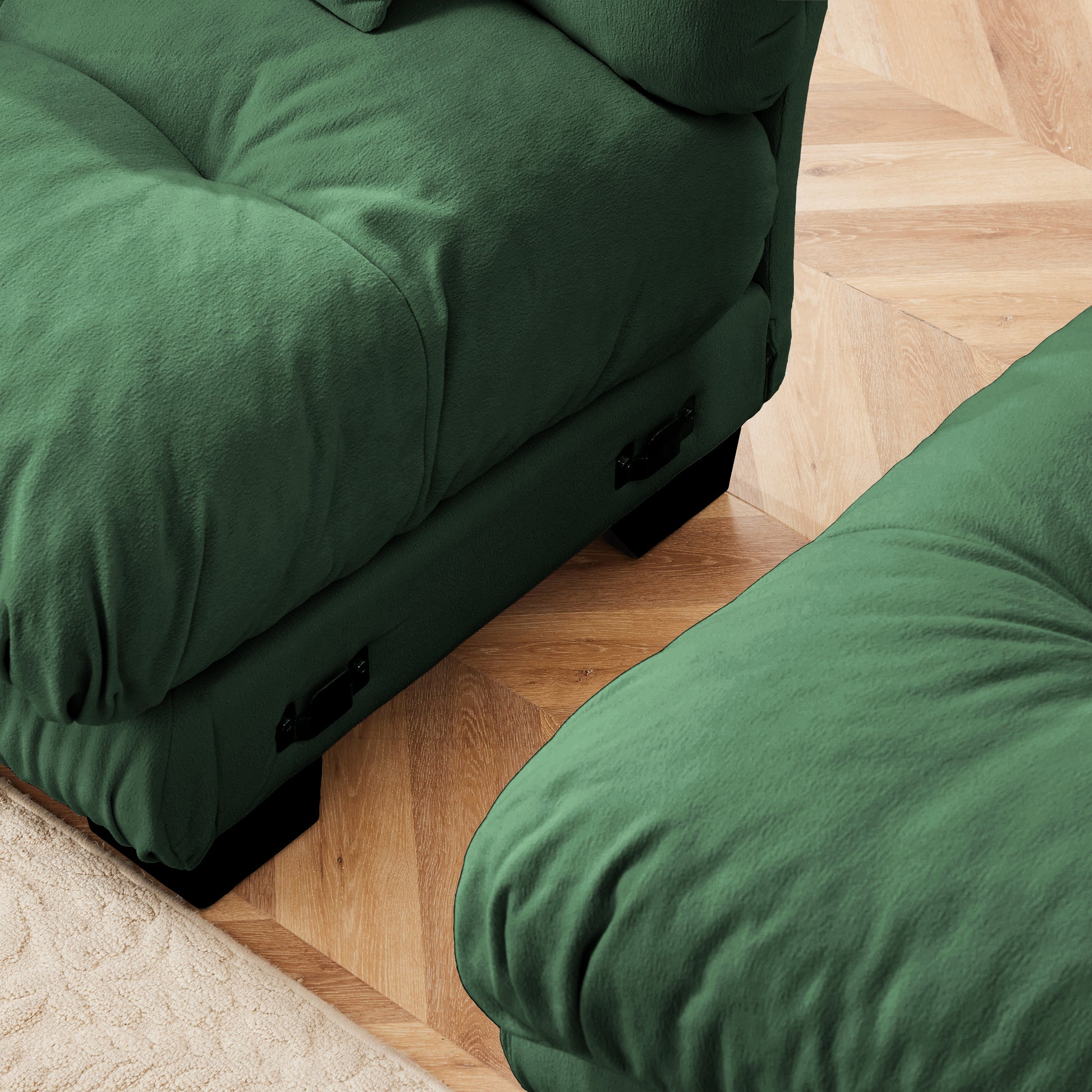 27 Sofa LSF W/2 pillows -Green image 7