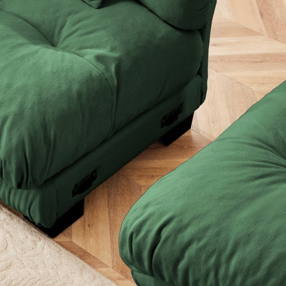 27 Sofa LSF W/2 pillows -Green image 7