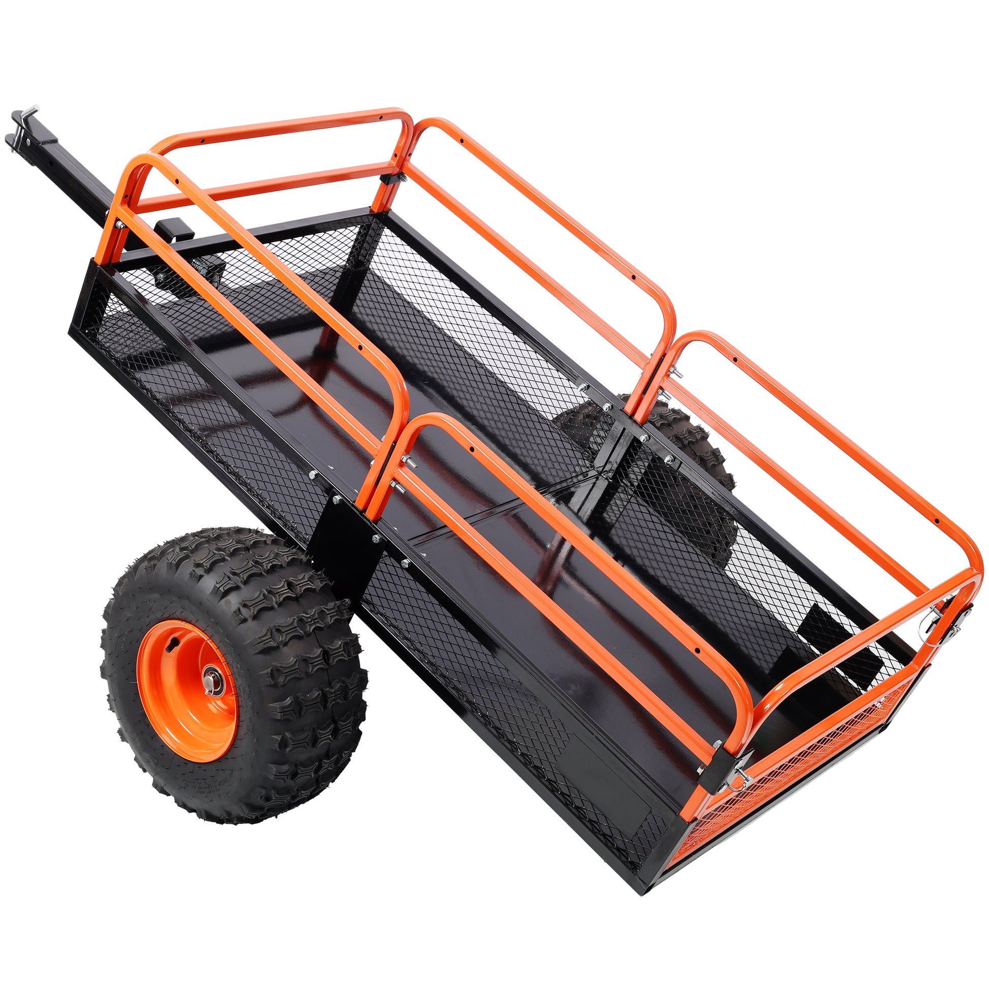 Heavy-Duty Tow-Behind Dump Cart 1500 lbs Load Capacity for ATV UTV Lawn Mower Tractor Yard Garden Farm Hauling image 8