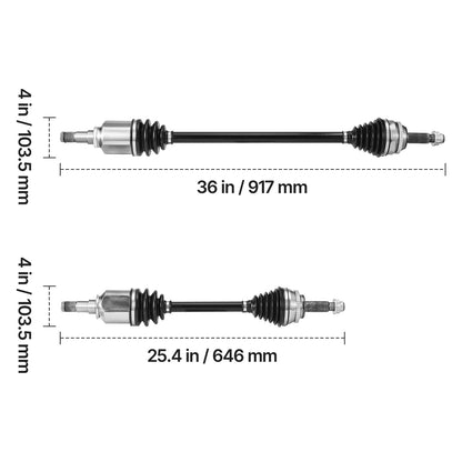 CV Axle Shaft Assembly, 2 Pieces Front Left & Right (Driver and Passenger Side), Automotive Replacement CV Joint Axles Pair Compatible with 2009-2018 Toyota Corolla, Alloy Steel & Carbon Steel image 8