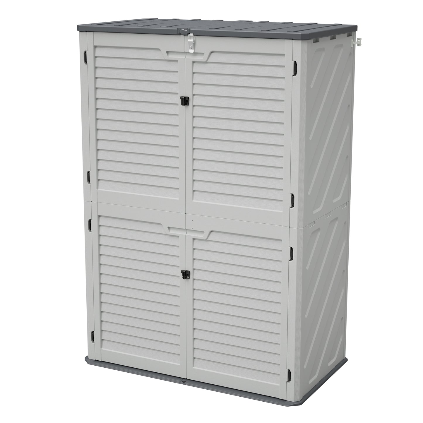 Rust Proof Resin Garden Equipment Storage - Weatherproof, Spacious, UV Resistant Material, Non-Partitioned image 1