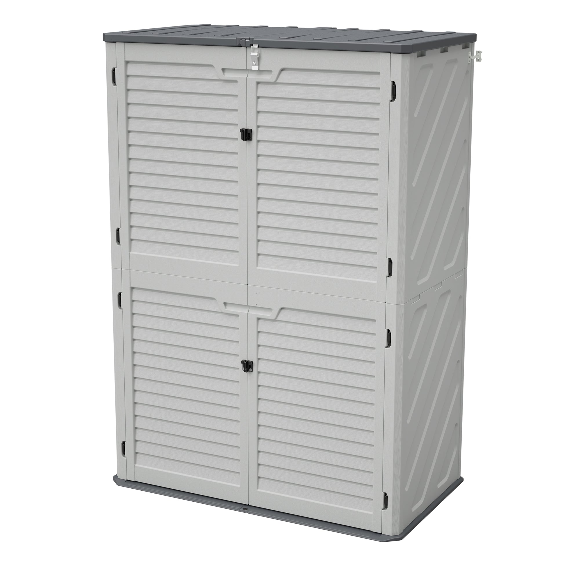 Rust Proof Resin Garden Equipment Storage - Weatherproof, Spacious, UV Resistant Material, Non-Partitioned image 1