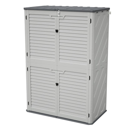 Rust Proof Resin Garden Equipment Storage - Weatherproof, Spacious, UV Resistant Material, Non-Partitioned image 1