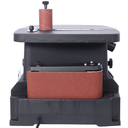 Vertical Oscillating Spindle Sander & Belt Sander, 2 IN 1 Combination Woodworking Machine image 6