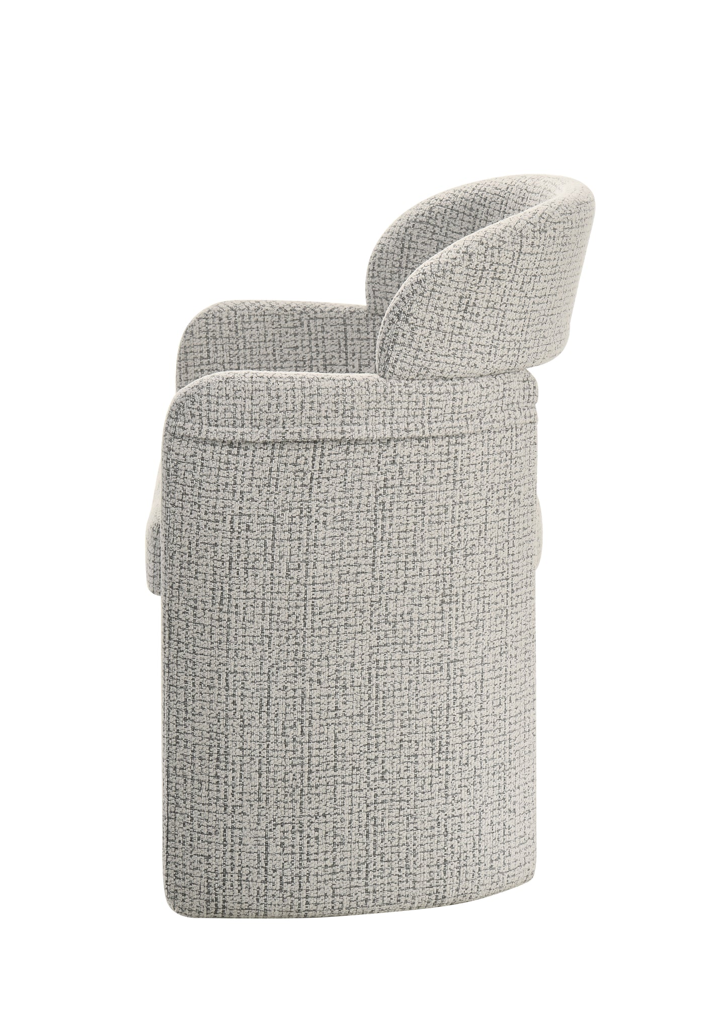 Kyree Ivory & Grey Chenille Arm Chair (Set of 2) image 8