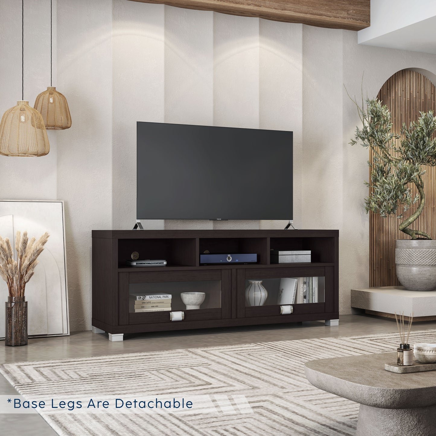 Durbin TV Stand for TVs up to 65in, Espresso image 8