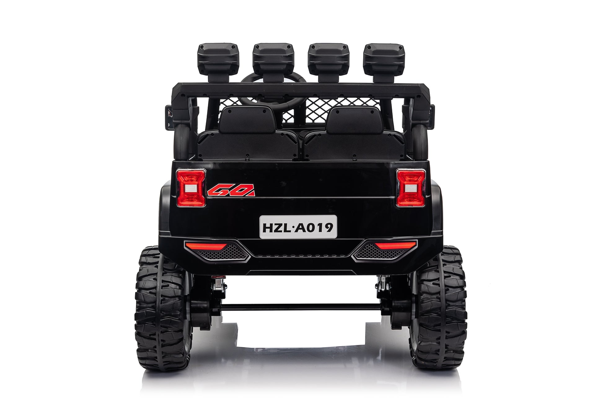 24V7Ah 2 Seater Ride on Jeep, Motor: 4WD × 550, 4-EVA Wheel Ride on Toys for Big Kids with Remote Control, LED Lights & Music, Suspension Spring - Ages 3+ image 4