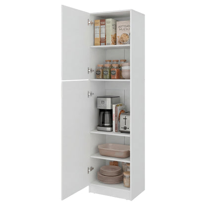 Core Norwick Pantry Cabinet – Modern Tall Storage Organizer with Open Shelves for Living Room & Home Office image 6