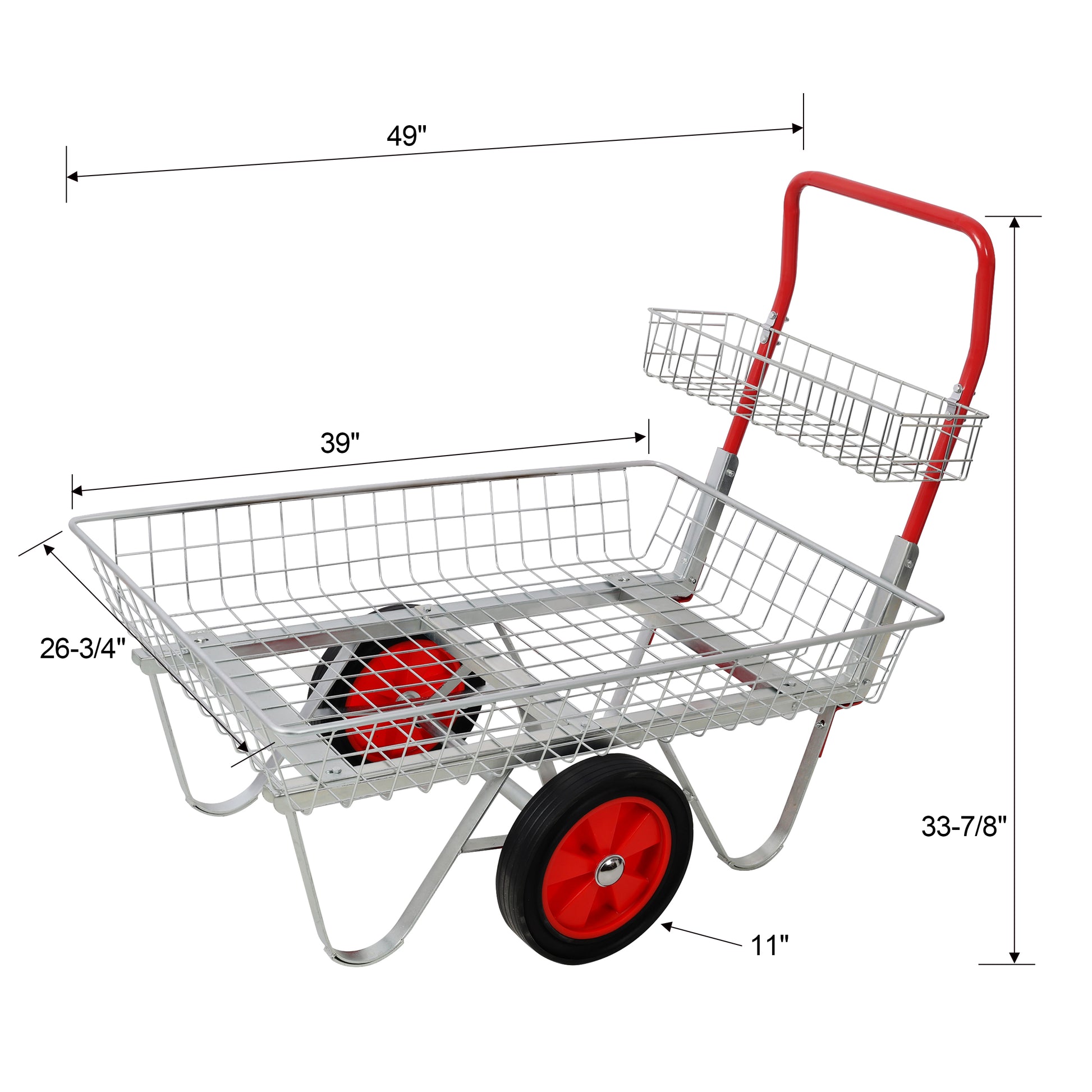 Garden Centre Trolley Heavy Duty Garden Utility Cart with Wheels, Rolling Storage Trolley for Outdoor Patio Yard Lawn and Gardening Tools image 11
