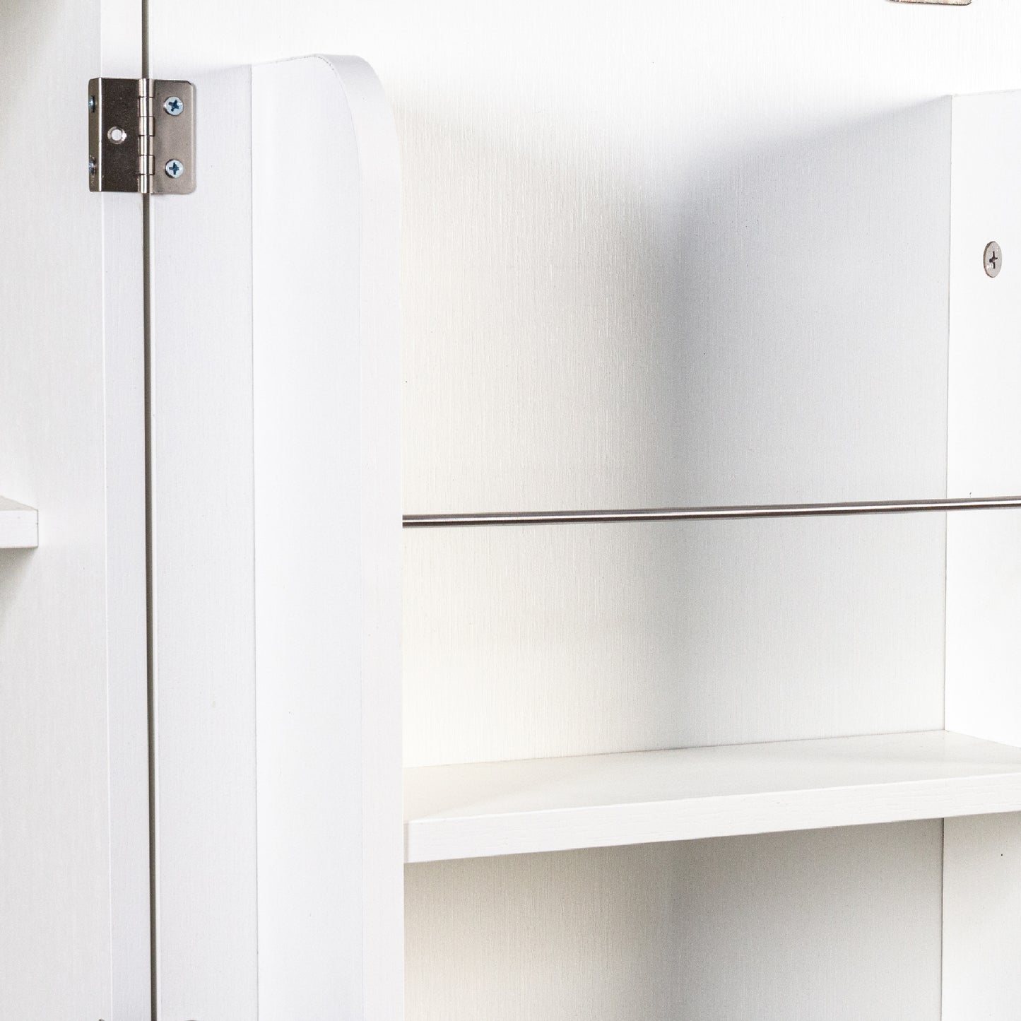 Kitchen Pantry Cabinet, White Freestanding Buffet Cupboards Sideboard with Doors & Shelves, Kitchen Pantry Storage Cabinet for Kitchen, Living Room and Dinning Room image 6