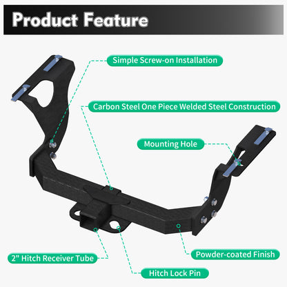 Class 3 Trailer Hitch Compatible with 2010-2019 / Subaru Outback Wagon (Except Sport) image 7