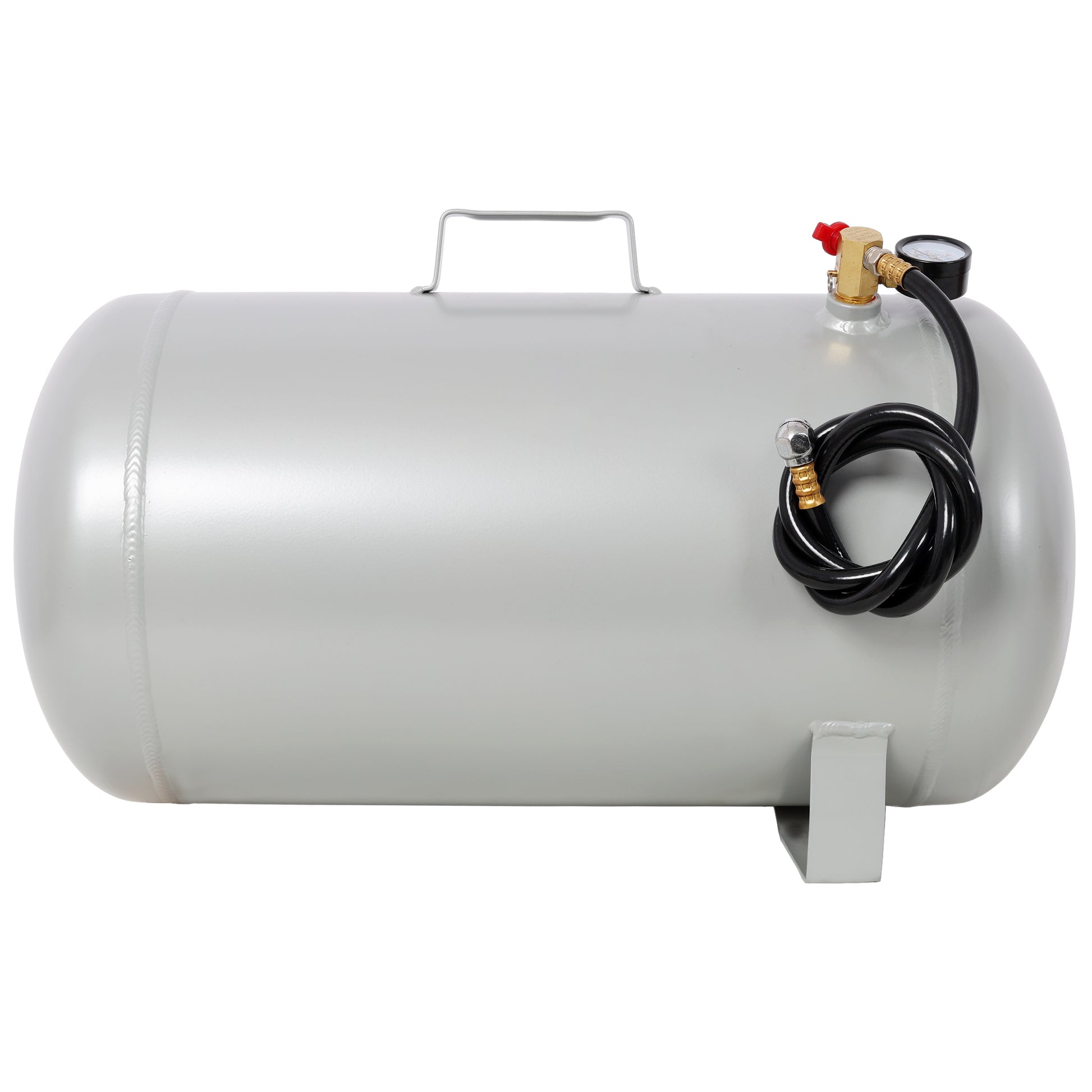 Portable11 Gallon Aluminum Air Tank, Lightweight Durable Air Compressor Tank with Pressure Gauge, Safety Valve and 47 Inch Hose for Easy Tool Connection image 4