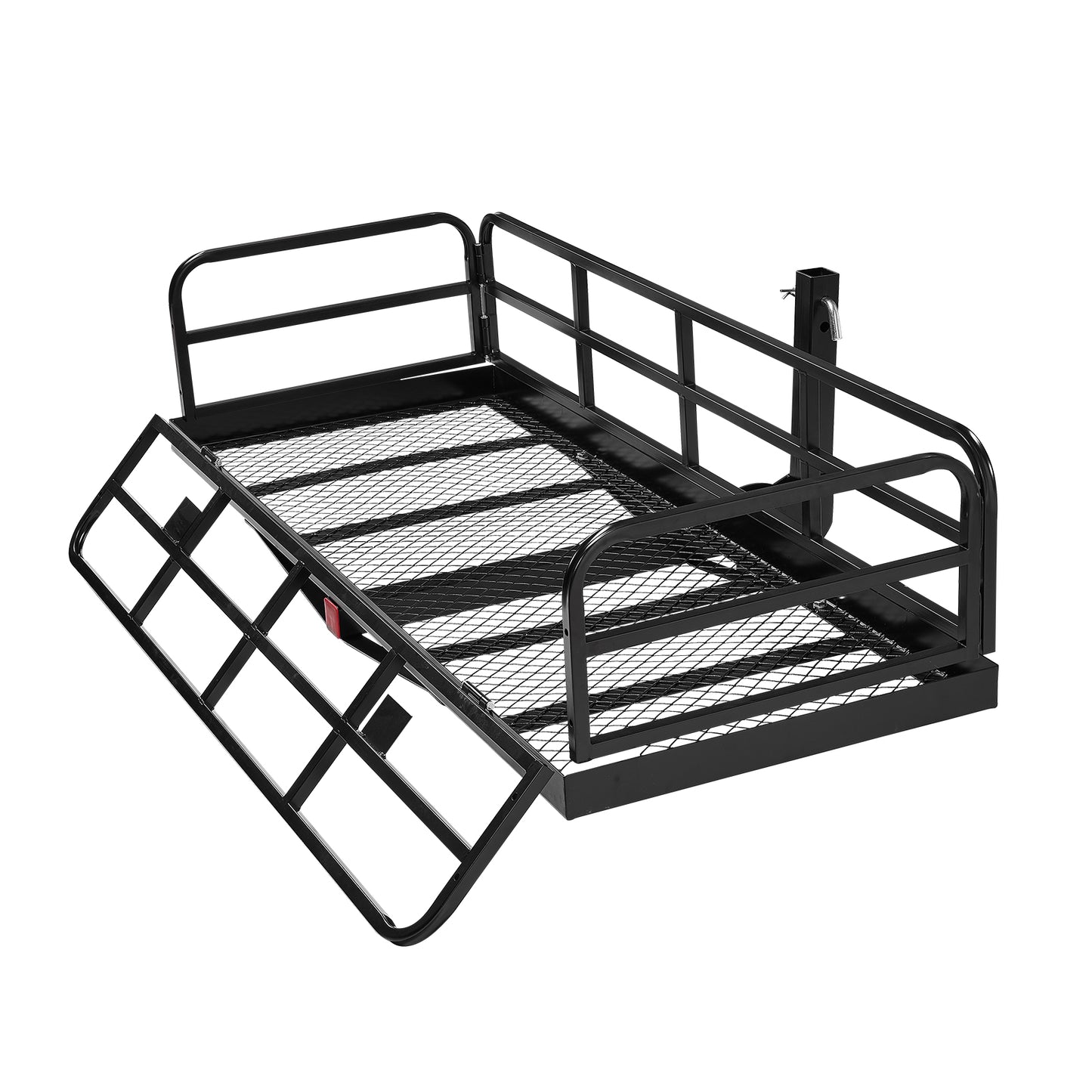500 lbs cargo carrier with anti-rattle hook-up stabilizer