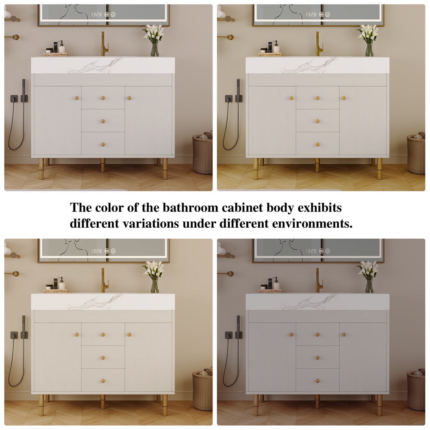 36 in Modern Free-standing Bathroom Vanity with Ceramic Sink & Ample Storage image 11
