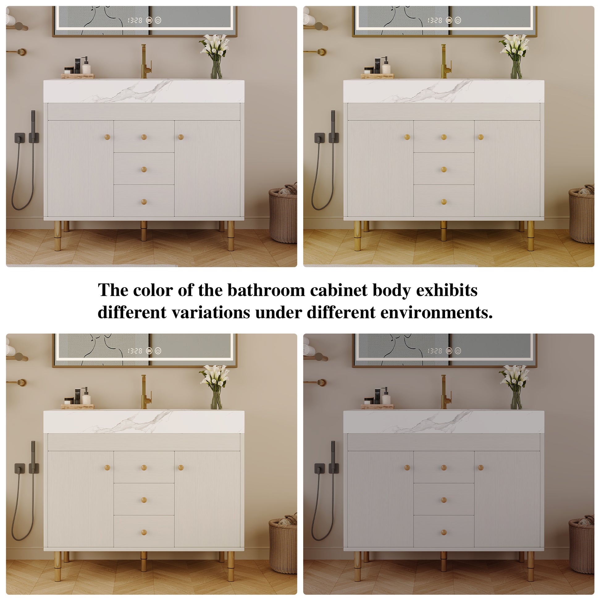 36 in Modern Free-standing Bathroom Vanity with Ceramic Sink & Ample Storage image 11