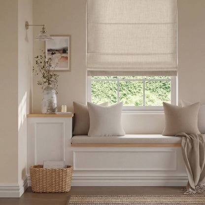 1 Piece 35x64" Room Darkening Cordless Roman Shade,Neutral image 12