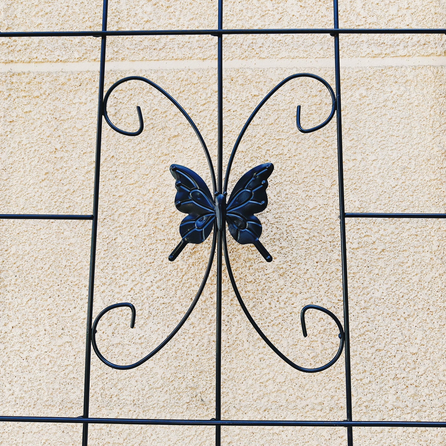 4 Pack Metal Garden Trellis 86.7" x 19.7" Rustproof Trellis for Climbing Plants Outdoor Flower Support Black image 10