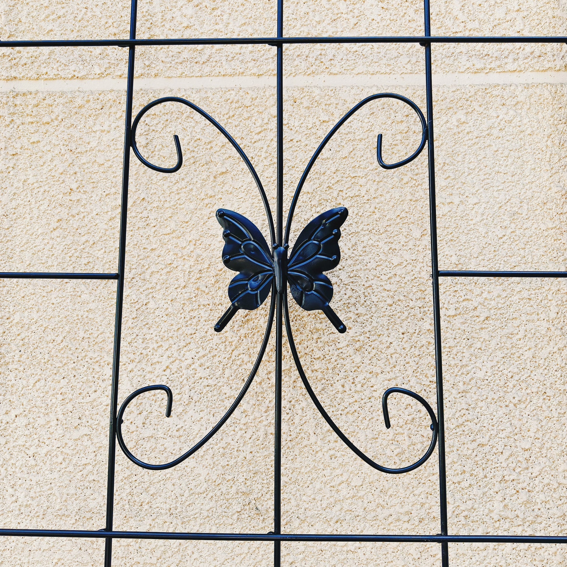 4 Pack Metal Garden Trellis 86.7" x 19.7" Rustproof Trellis for Climbing Plants Outdoor Flower Support Black image 10