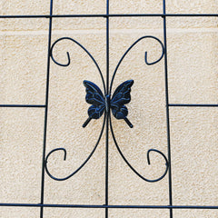 4 Pack Metal Garden Trellis 86.7" x 19.7" Rustproof Trellis for Climbing Plants Outdoor Flower Support Black
