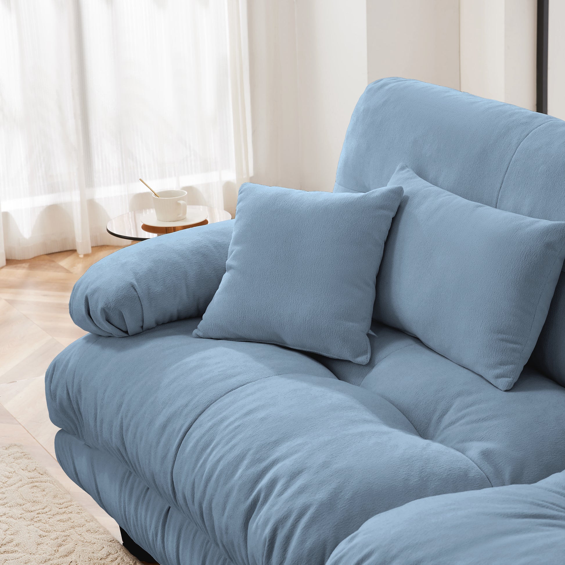 Pariss Sofa LSF W/2 pillows -Blue image 5