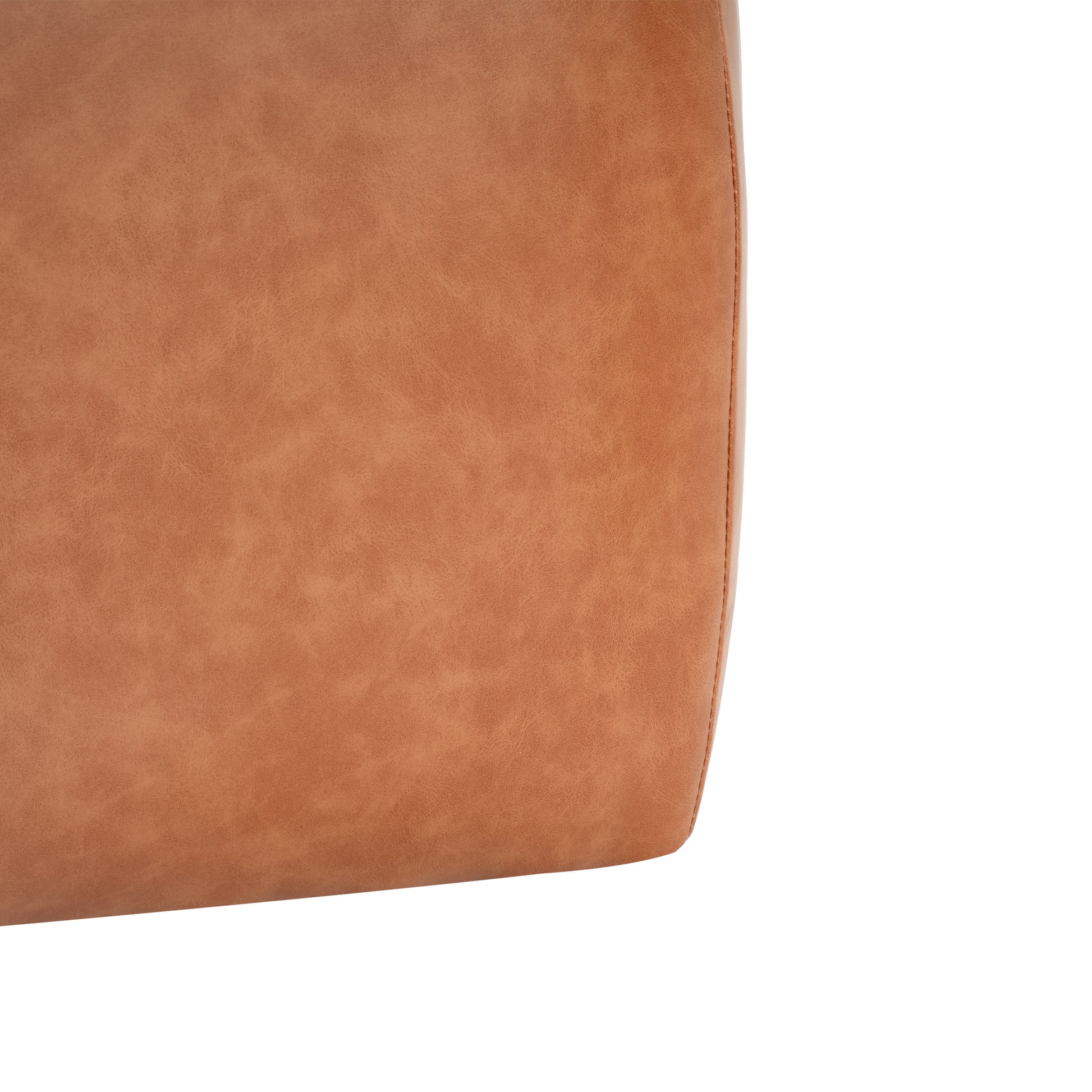 Upholstered Square PU Leather Ottoman,Tan (old sku N757P294261O) image 10