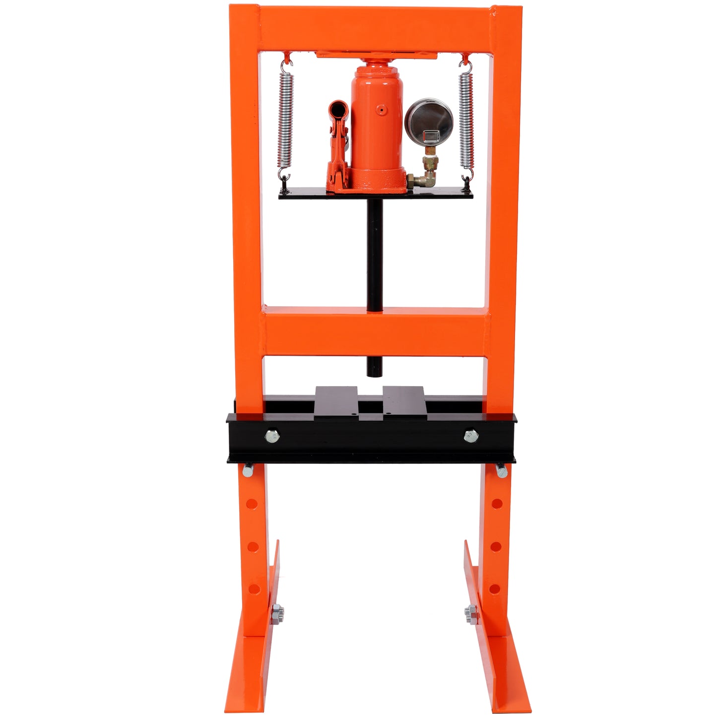 6Ton Bottle Jack Shop Press with Gauge, Bend, Straighten, or Press Parts, Install Bearings, U-Joints, Bushings, Ball Joints, and Pulleys,Orange image 5