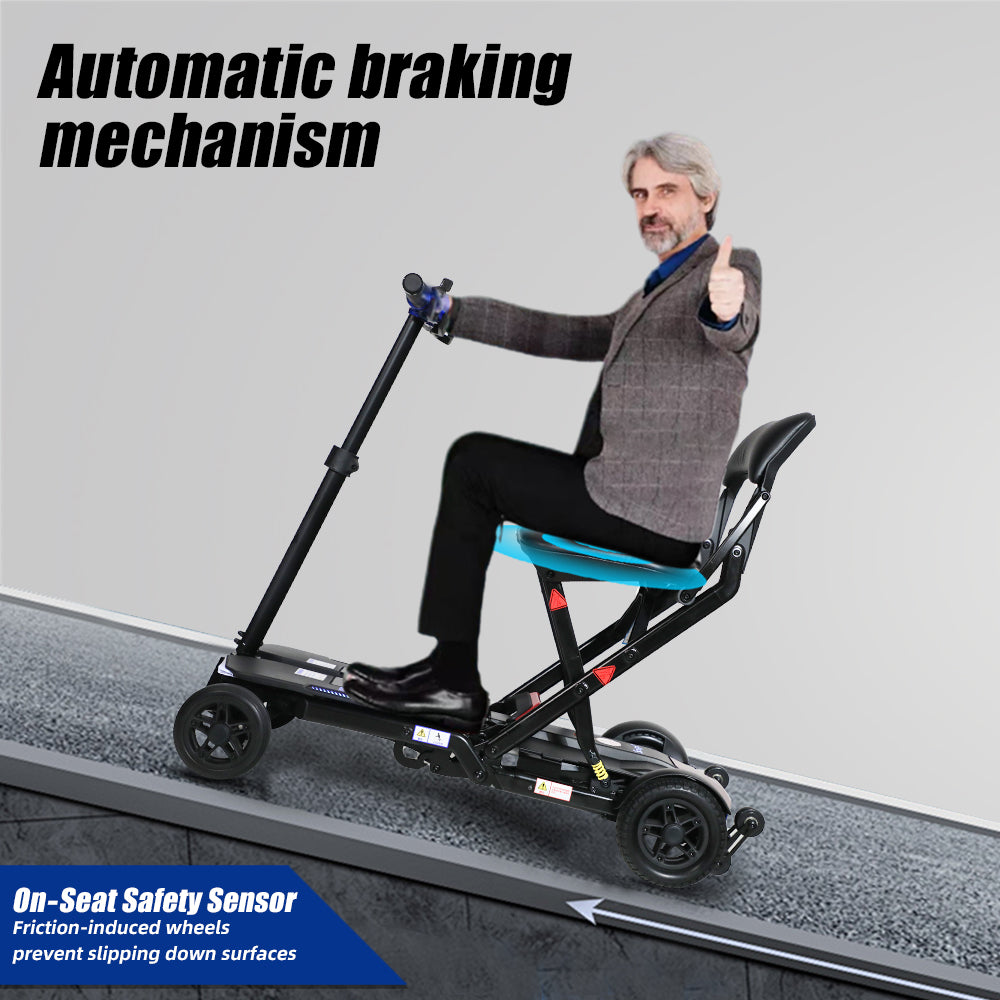 SOLAX 4-Wheel Remote Folding Mobility Scooter for Adults and Seniors, super lightweight and compact plus NFC Electric Foldable Mobility Scooter With Suspenion capacity. image 7