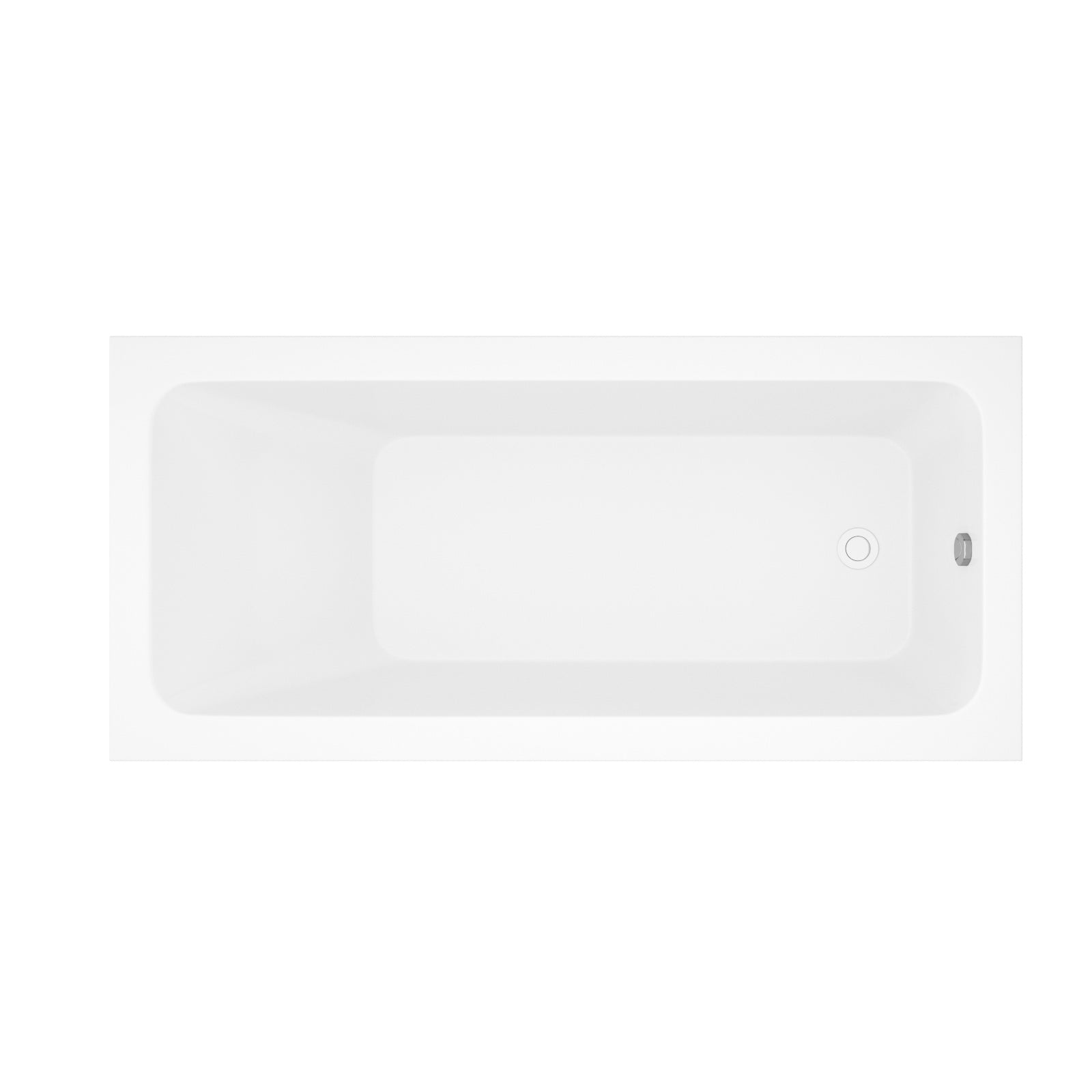 66-inch Acrylic Built-in Soaking Tub - Glossy White, Built-in Design, Chrome Hand-Twist Drain with Left/Right Installation Option image 10